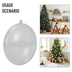 Christmas Balls Home Decoration Supplies For Wedding Candy Christmas Gifts Box 7-11cm  10pcs Plastic Clear Flat Ball