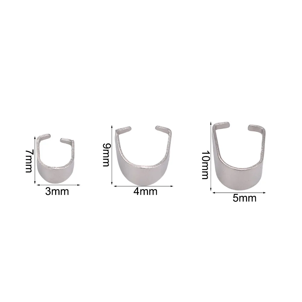 500pcs /lot Stainless Steel keychain Pinch Bail Clasps  Hooks Clips Connector For DIY Jewelry
