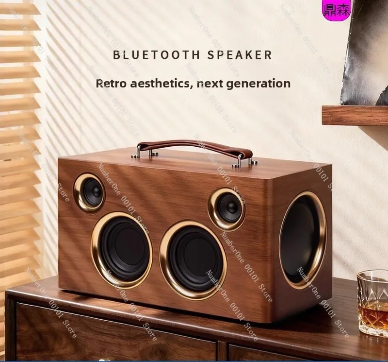 08 Portable Bluetooth Karaoke Subwoofer Heavy Bass Handheld Speaker For Home & Camping