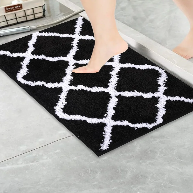 Minimalist Home Entry Door Mat Durable Shoe Scraper for Foyer Indoor Use Water-Absorbent Anti-Slip Carpet Decor Floor Plush Rugs