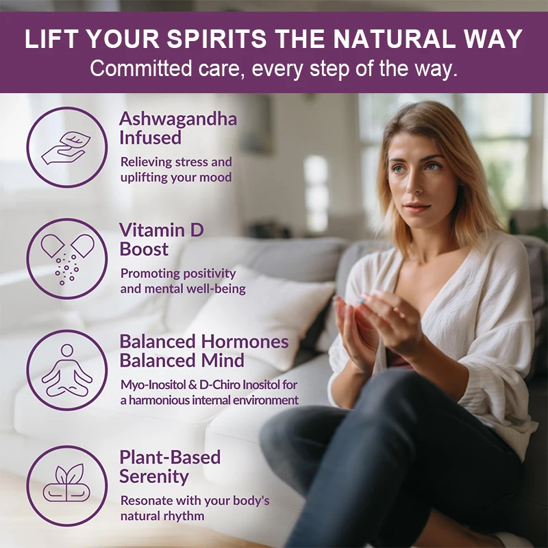 Myo-Inositol & D-Chiro Inositol Capsule with Folate Supports Ovarian Function Hormone Balance Fertility Supplements Beauty Healt