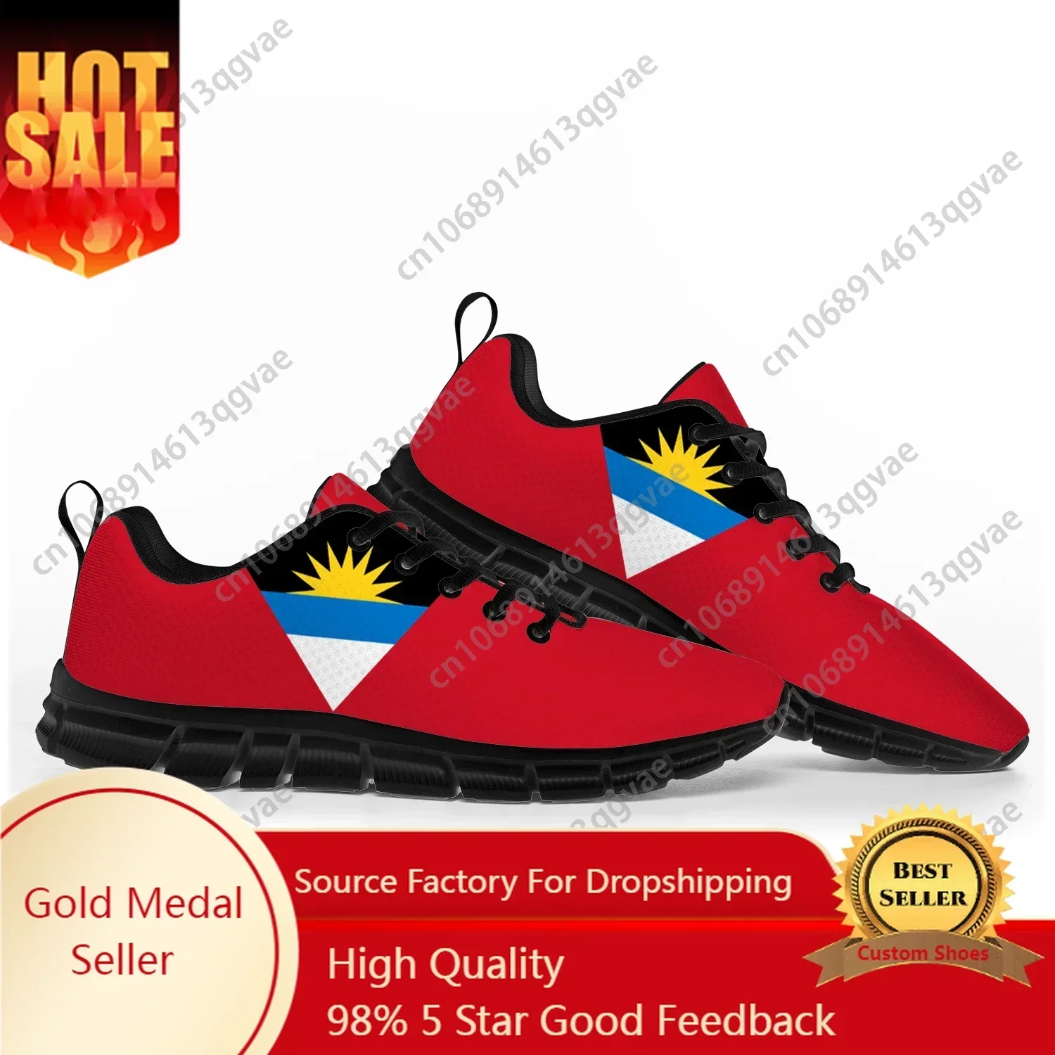 

Antigua and Barbuda Flag Sports Shoes Mens Womens Teenager Kids Children Sneakers Casual Custom High Quality Couple Shoes