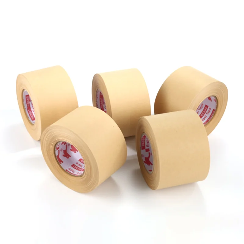 10 pieces.custom.Custom Printed Tape Reinforced Kraft carton sealing Paper Tape Activated Gummed  reinforced kraft tape