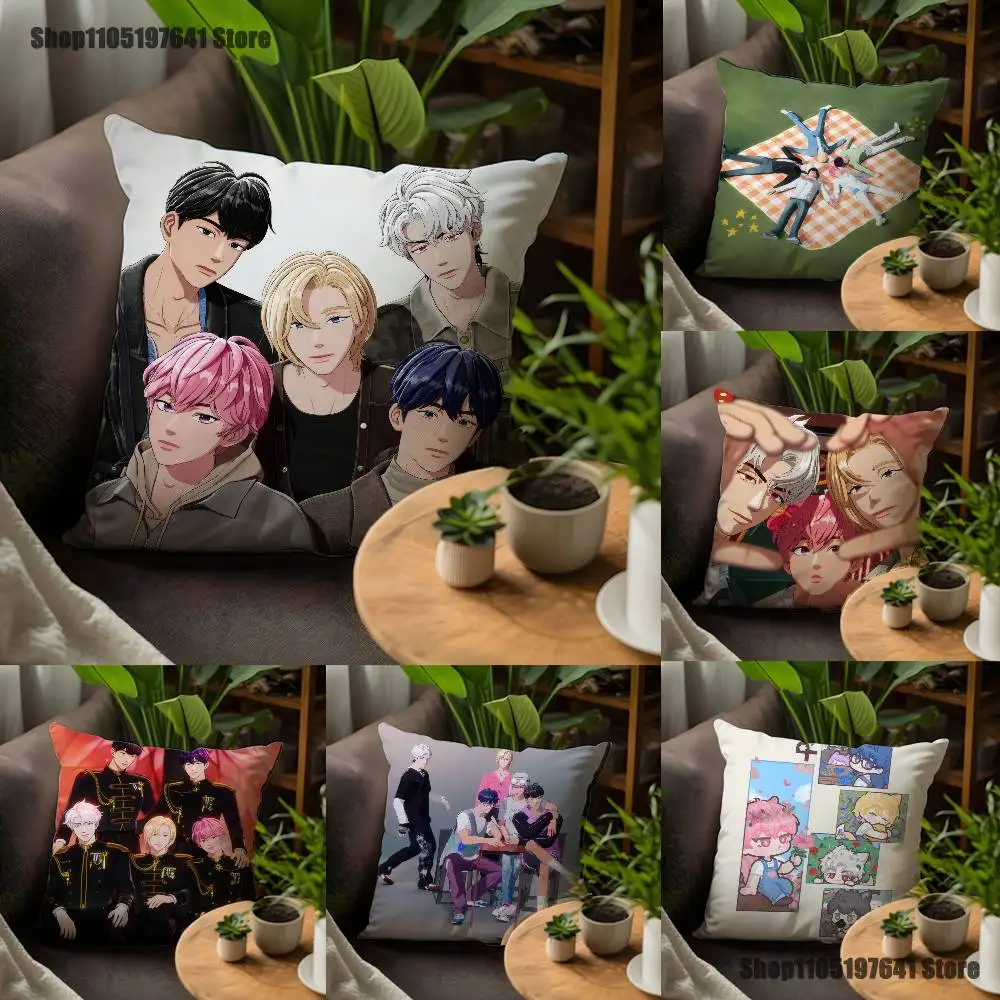 

Plave Y-Yejun Noah B-Bamby-ES Pillow Case For Sofa Decor Car Office Room Printing Cushion Cover Decorations and Protector