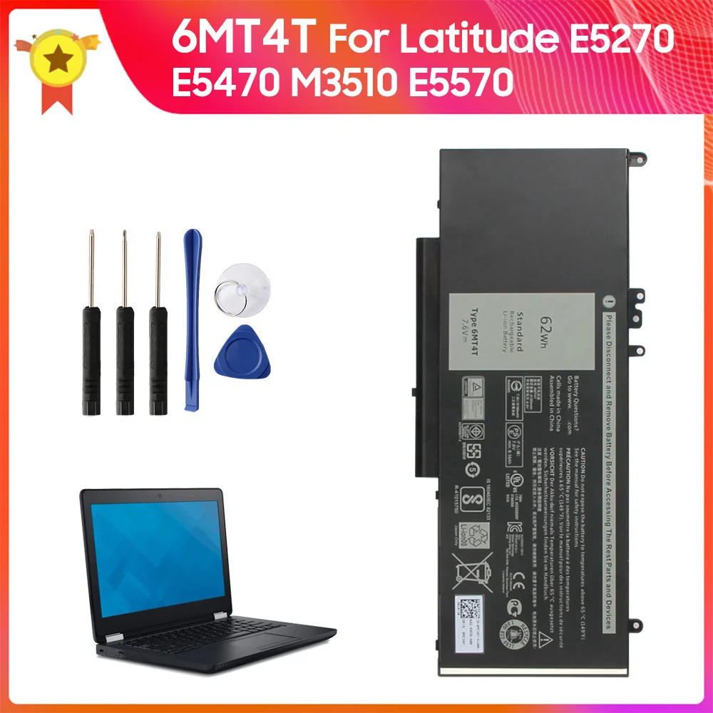 

New Replacement Battery 6MT4T for DELL Latitude E5470 E5270 E5570 M3510 Replacement Battery