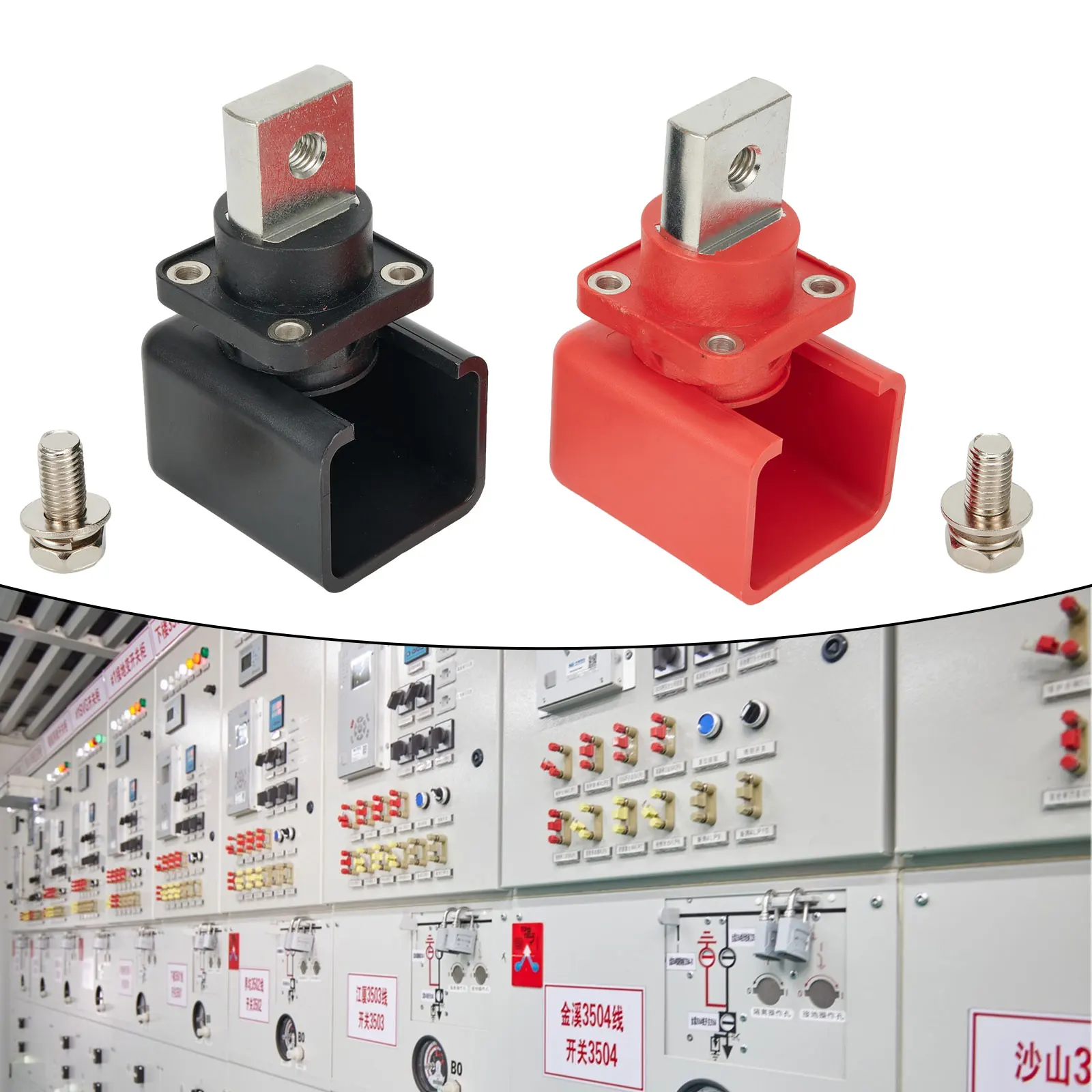 Practical Binding Posts Binding Posts AC500V Direct Terminal Blocks 2 Pieces 200-250 Permanent Use Screw Fixed