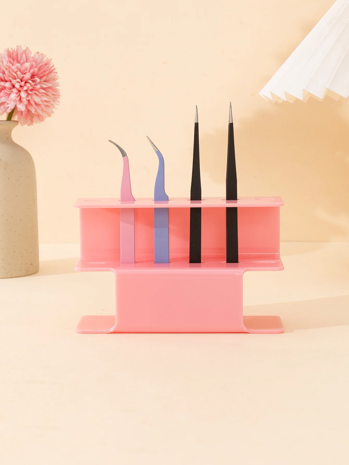 1pcs Eyelash Tweezers Storage Rack,Tweezer Holder Stand, Organizer Holder Stand Nail Tattoo Beauty Tools Shelf