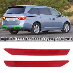 Pair Red Rear Bumper Reflector Left&Right Side Plastic 33505TK8A01 33555-TK8-A01 Fits For Honda Odyssey SE 2014-2017 2016 2015