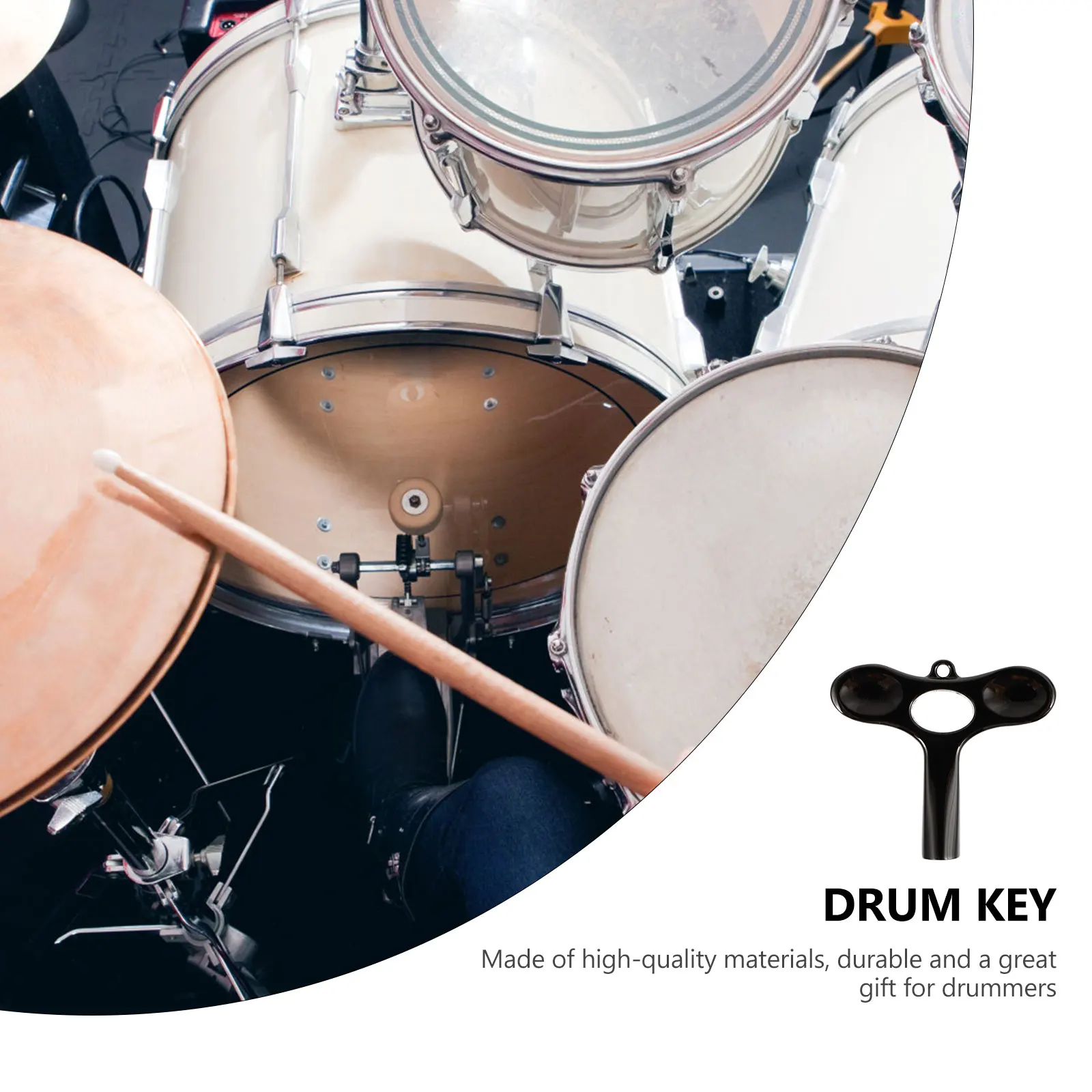 

1pc T-Shaped Key Strong Anti-Rust Tuning Key Standard Drum Accessory For Jazz Snare Percussion Instruments Professional Drum