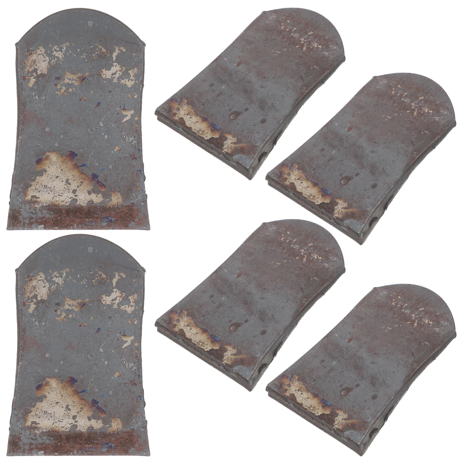 

6pcs Durable Iron Hoe Replacement Handle Wedge 2.5X1.5 Inch Thick 9.3Mm Sturdy Farming Tool Parts For Garden