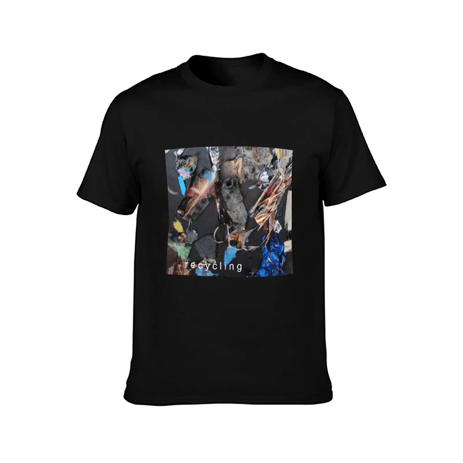 recycling T-Shirt Summer Casual Cotton Tee Oversized Streetwear Tops Vintage Graphic Print Loose Fit Short Sleeve