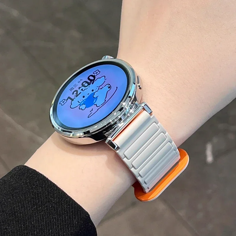 Sport Magnetic strap For Samsung Galaxy Watch 7 6 5 44 40mm 18mm 20mm 22mm Silicone Band for Huawei GT5 Correa Accessories image 3