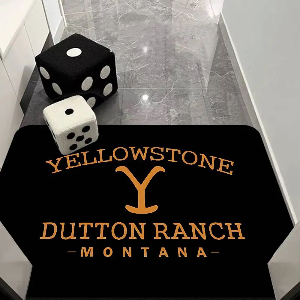 Y-Yellowstone D-Dutton Ranch Hallway Carpet INS Style Soft Bedroom Floor House Laundry Room Mat Anti-skid Bedside Area Rugs