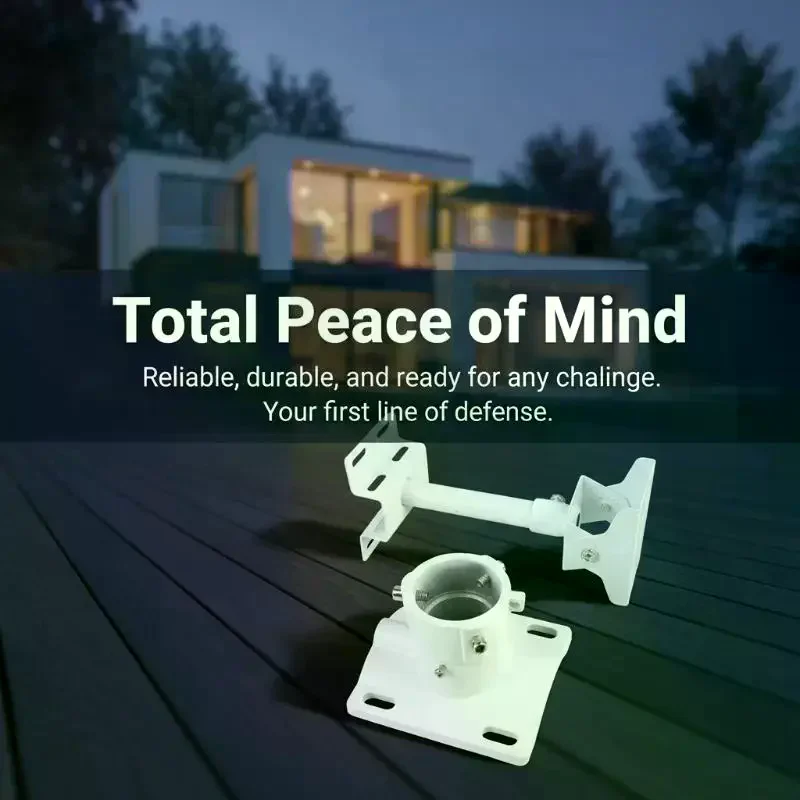 Support mural ou de plafond en alliage d'aluminium pour caméra de vidéosurveillance – Fixation fiable et durable pour système de sécurité intérieur