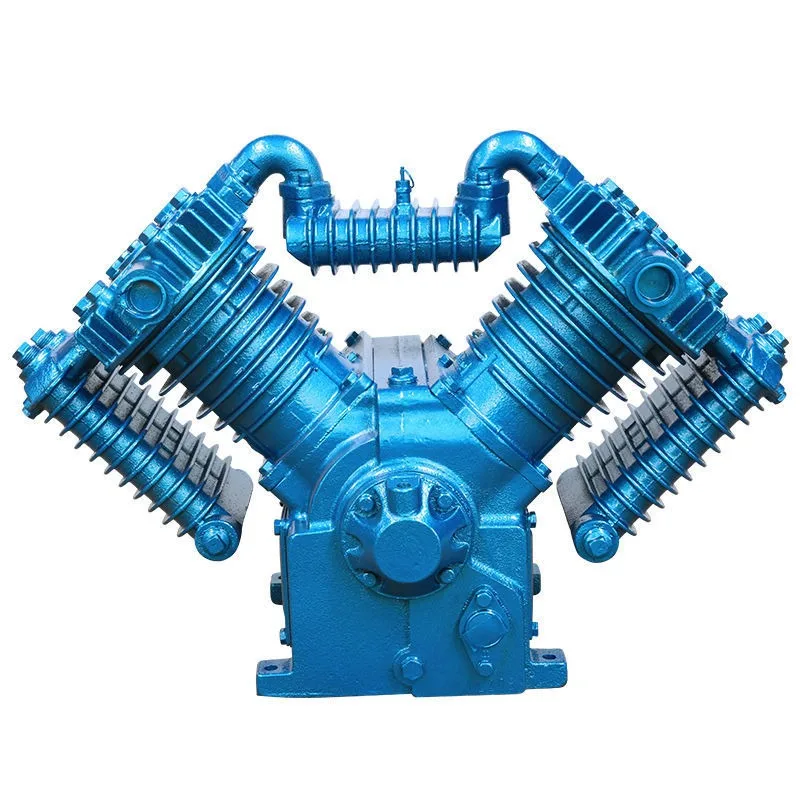 Piston air compressor head air pump two-cylinder three-cylinder belt type