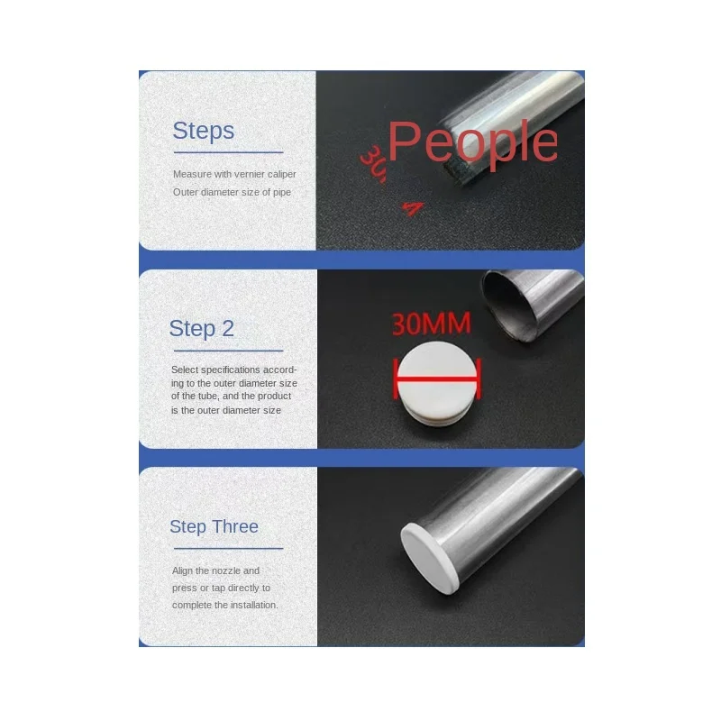 White 1-20PCS Round Plastic Blanking End Cap Tube Pipe Inserts Plug Bung Insert Stopper For Chair Leg Pipe Tapon Tubo Fittings