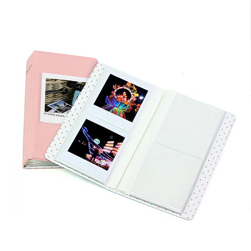 80 Zakken Retro Pu Fotoalbum Fit Voor Instax Vierkante Film Voor Fujifilm SQ1 SQ6 SQ20 SQ10 SP3 Camera Accessoires