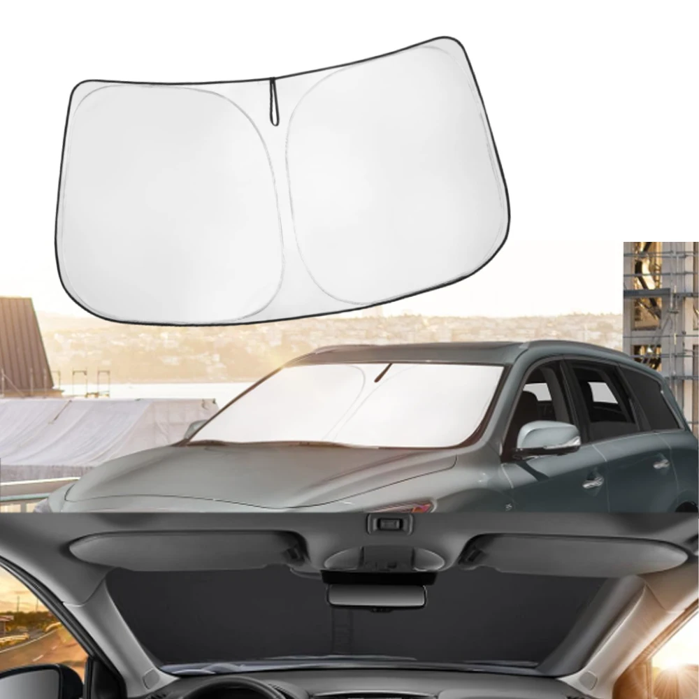 

Fit for Infiniti QX60 2014-2021 Front Windshield Sun Shade Windshield Sunshade Nylon Anti-UV Protection Visor Auto Accessories