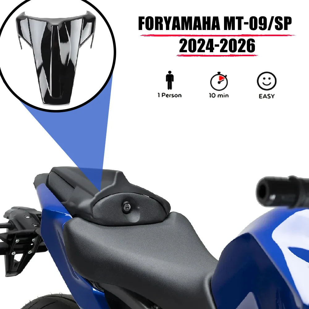 

New Model Motorcycle Carbon Fiber Rear Seat Cowl Fairing Black,Rear Pillion Seat Cowl Accessories For Yamaha MT09 SP 2024-2026