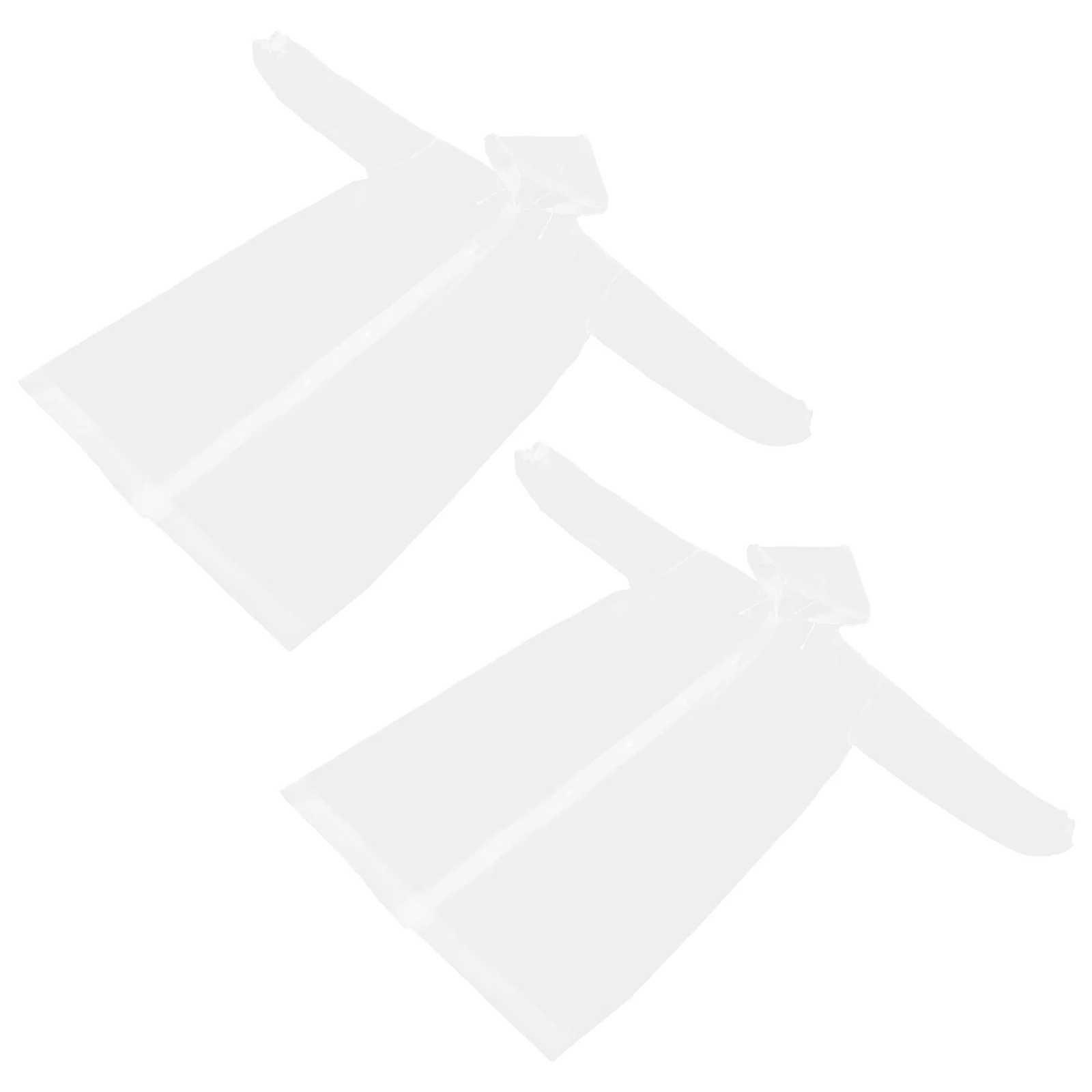 

2Pcs Reusable Eva Transparent Raincoat Long Waterproof Poncho Portable Adult Rainwear for Outdoor Travel Hiking Cycling