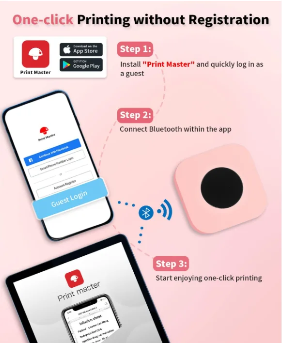 Q30S Mini Label Maker  Handheld Wireless Thermal Labeler Printer Cute Label Maker for Home