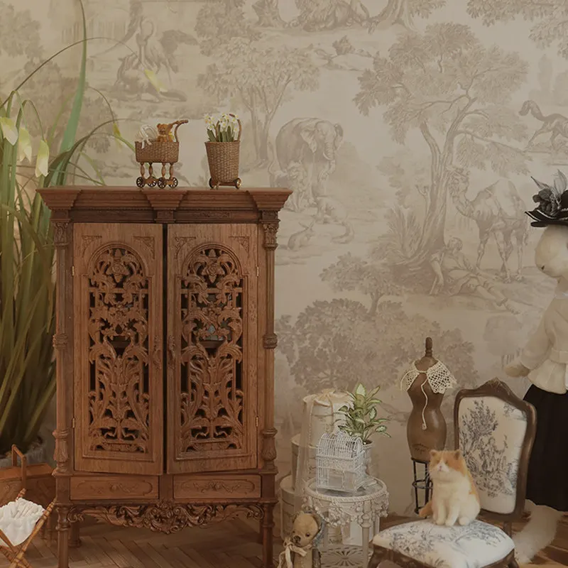 6-Point roll grass pattern cabinet