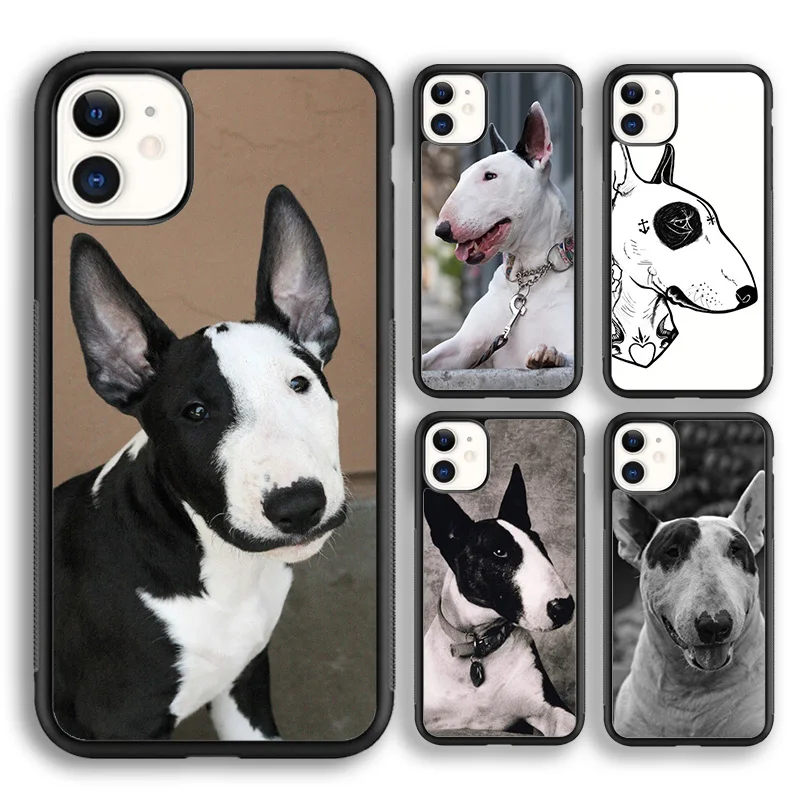 bullterrier bull terrier dog puppies Soft Phone Case Cover For iPhone 16 15 SE2020 14 7 8 plus 11 12 13 mini pro max Fundas