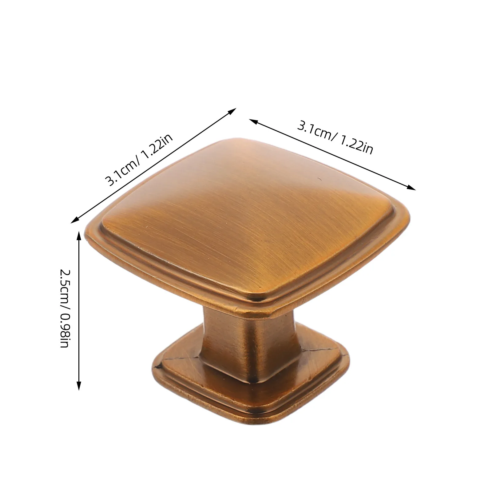 Single-Hole Cabinet Handle Vintage European Style Zinc Alloy Drawer Pull for Kitchen Wardrobe Cupboard Dresser Vanity Retro