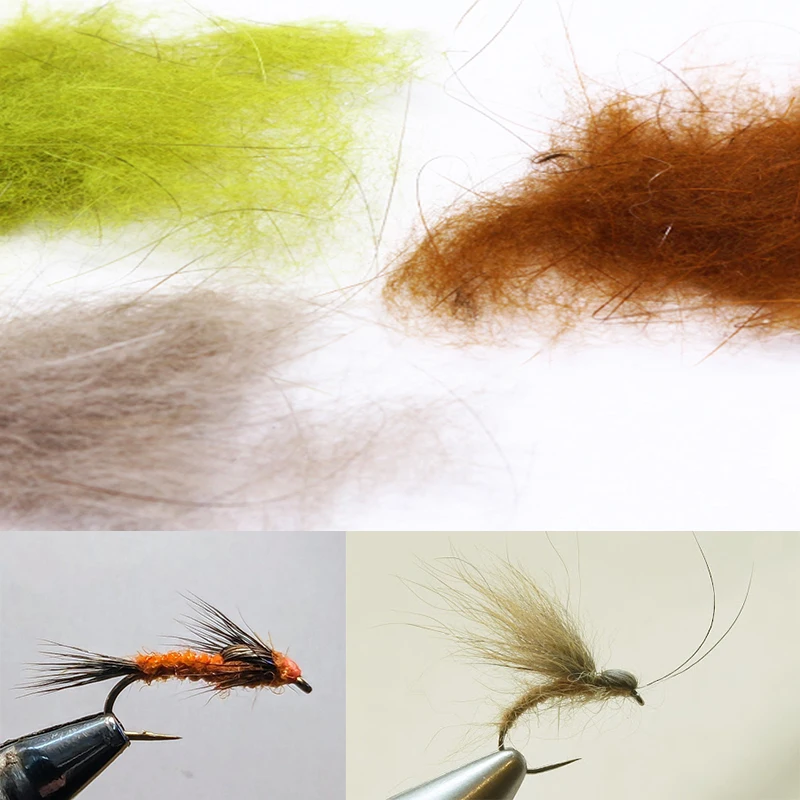 8 ألوان اختيارية ساخنة وناعمة وخفيفة جافة يطير دبلة سمور أصلية 100% قدرة طبيعية على ربط الذبابة المائية #5