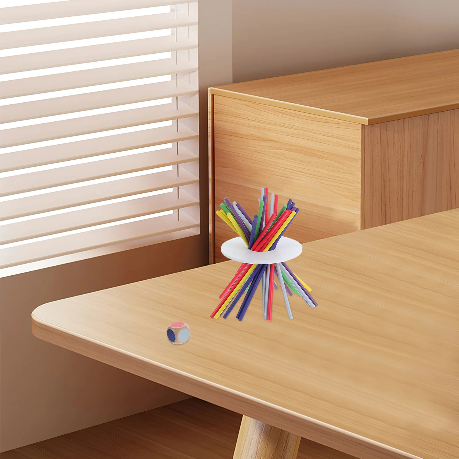 0.2kg Colored Wooden Sticks Creative Family Interaction stacking balance hand eye coordination games portable