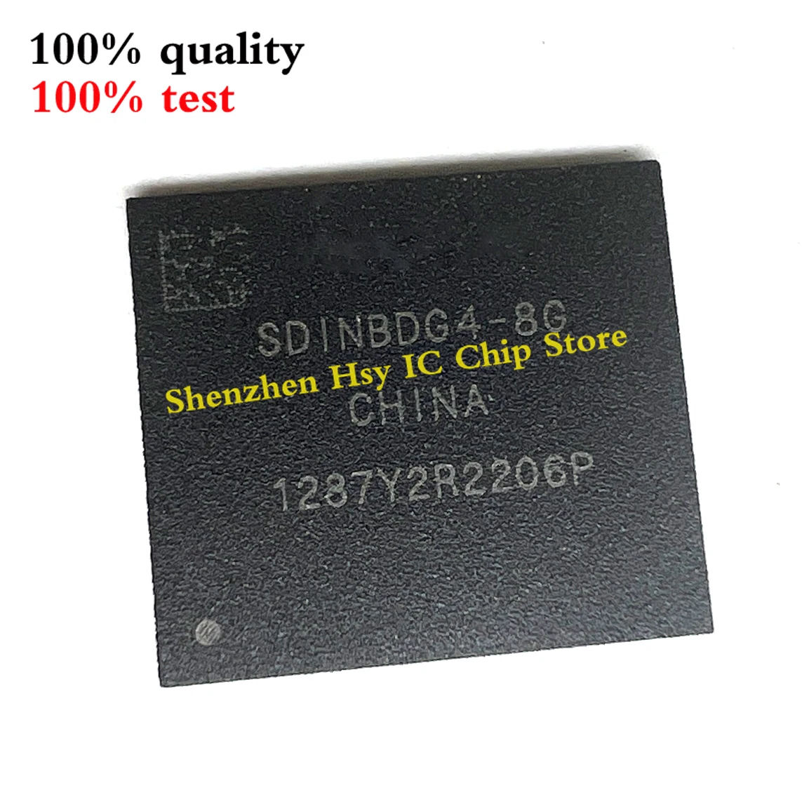 100% test 8GB H26M44001ECR H26M41204HPR H26M41208HPR SDIN7DU2-8G SDINBDG4-8G NCEMAD7B-08G SD5C25A-8G BGA Chipset