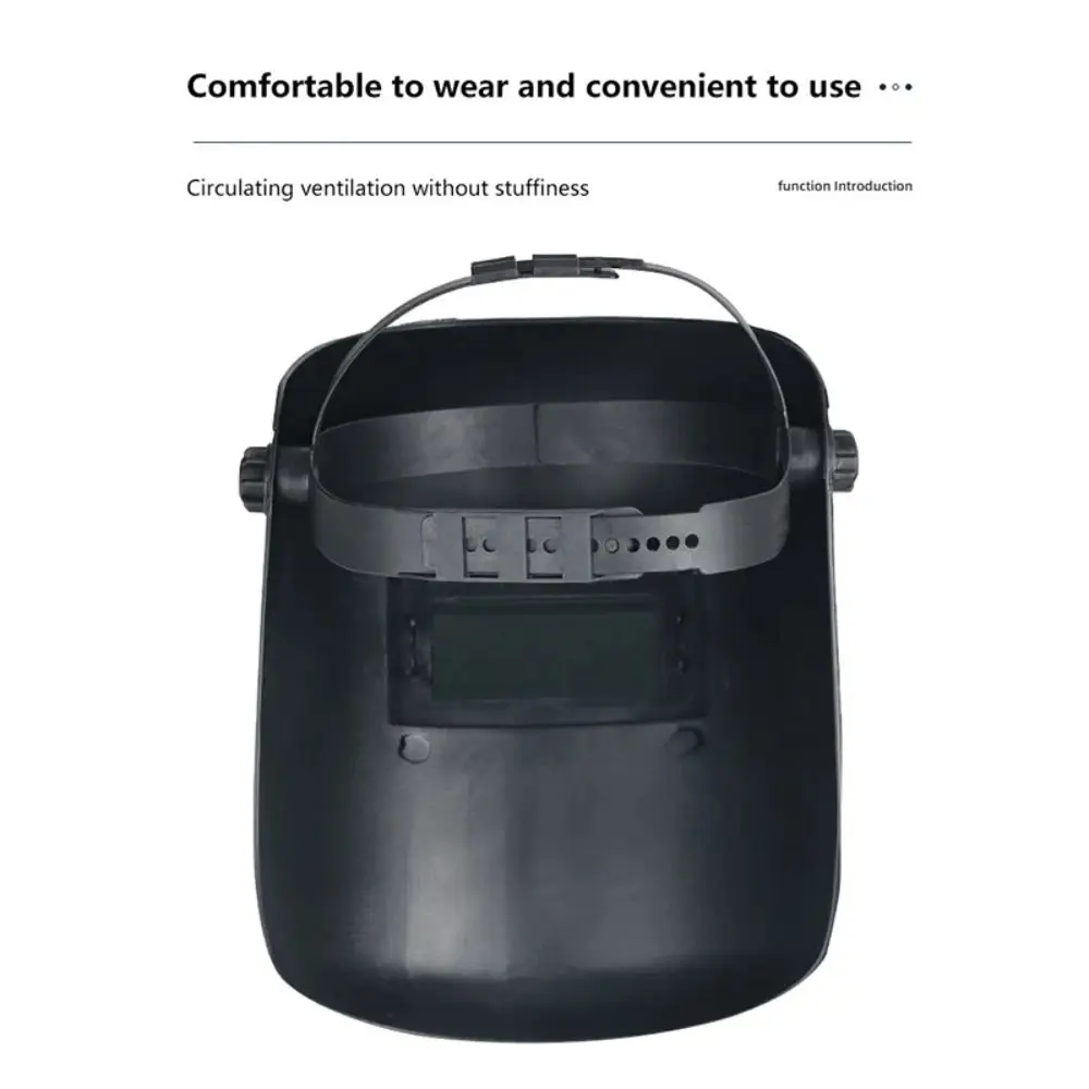 Durable Head-Mounted Electric Welding Mask Flip Cover Dust-Proof Protective Mask Lightweight Welder Mask