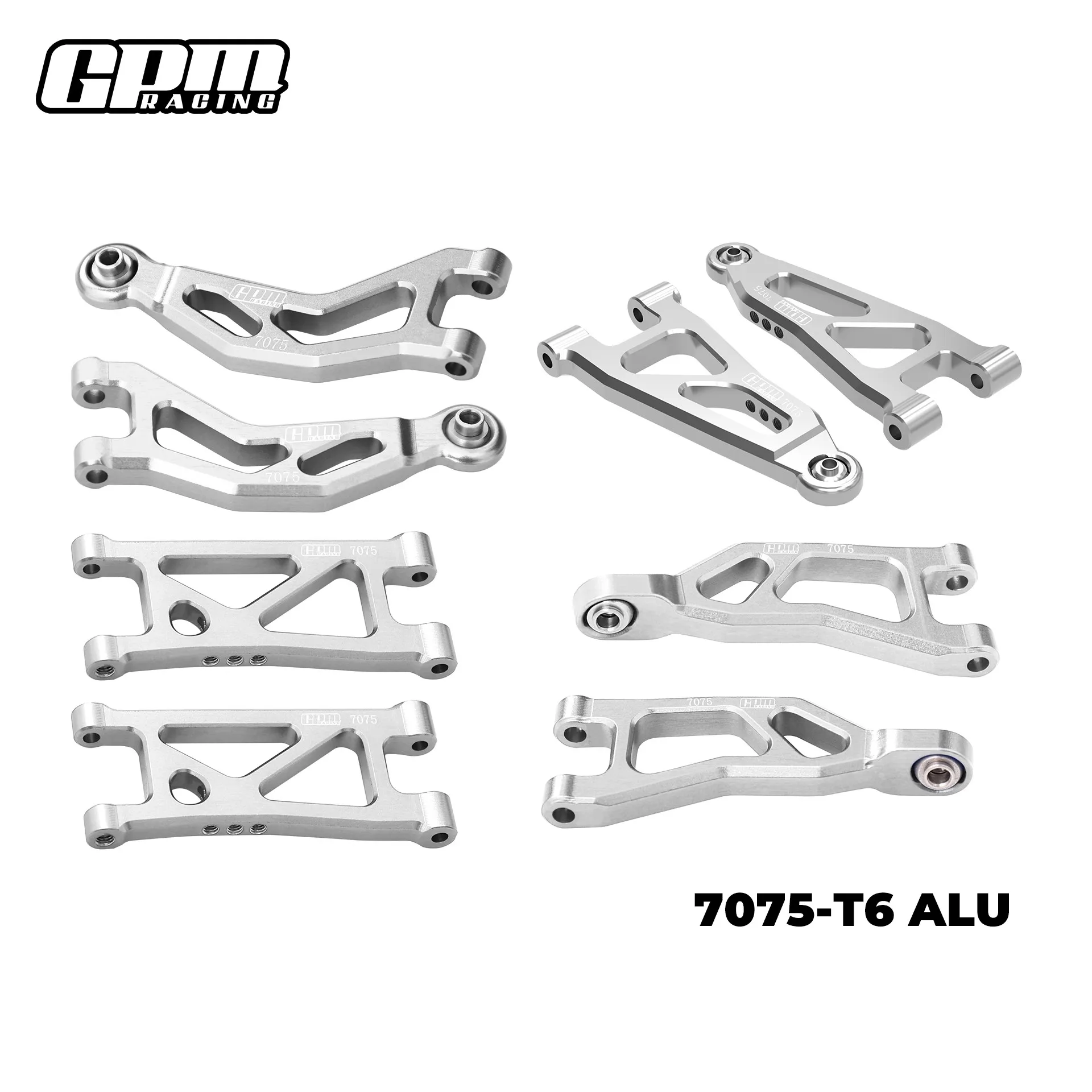 ARRMA 1/16 Little Mohave LOSI 1/12 NASCAR Aluminio 7075 (delantero+trasero) Brazo superior e inferior