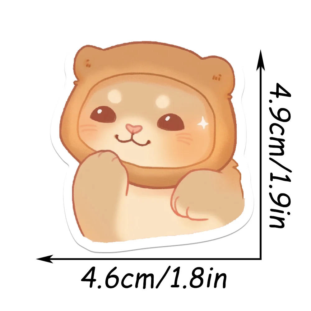 50pcs Big Eyed Cat Sticker Cartoon Cute Kitten Decal For Laptop Phone Case Diary Envelope Label Magazine PVC Sticker Party Gift view 6