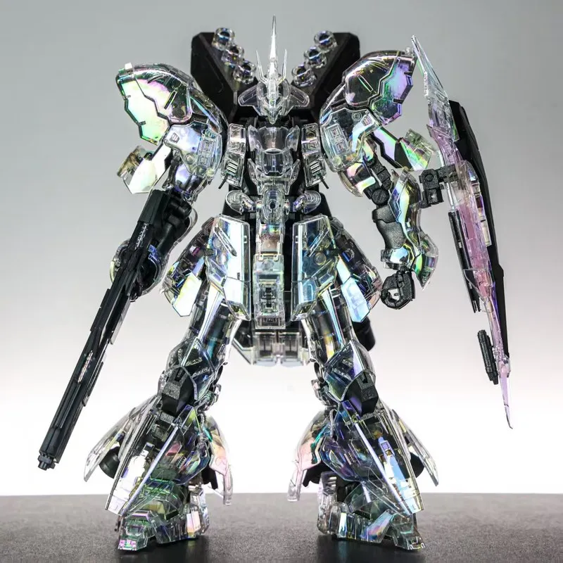 STAR Coated Iridescent Laser Clear RG Sazabi Twin Horn Funnel Translucent Assembly Model Kit Action Figure Robot Model