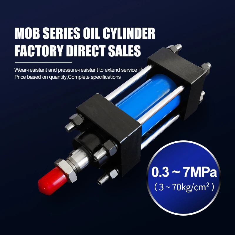 MOB Series Double Acting Hydraulic Cylinders Light Types Hydraulic Cylinder with Front Flange