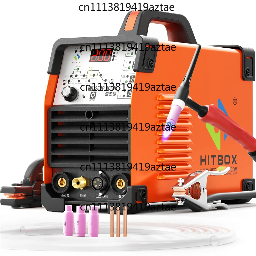 HBT250P IGBT Inverter TIG MMA Welder, AC/DC Digital Pulse Aluminium TIG Welding Machine with HF 2T/4T Function