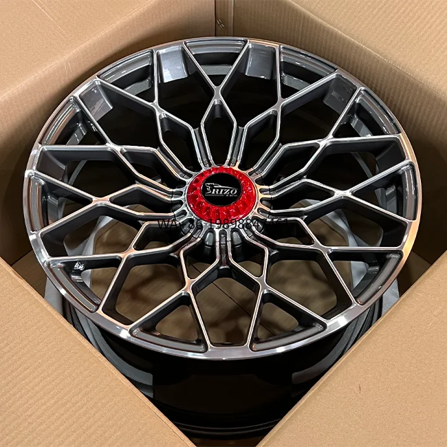 

REP 5569F 20*8.5/20*11 5-112 Gloss Black/GMF Muti Spokes Aluminium Alloy Forged Wheel in Stock Rims for Lamborghini Huracan