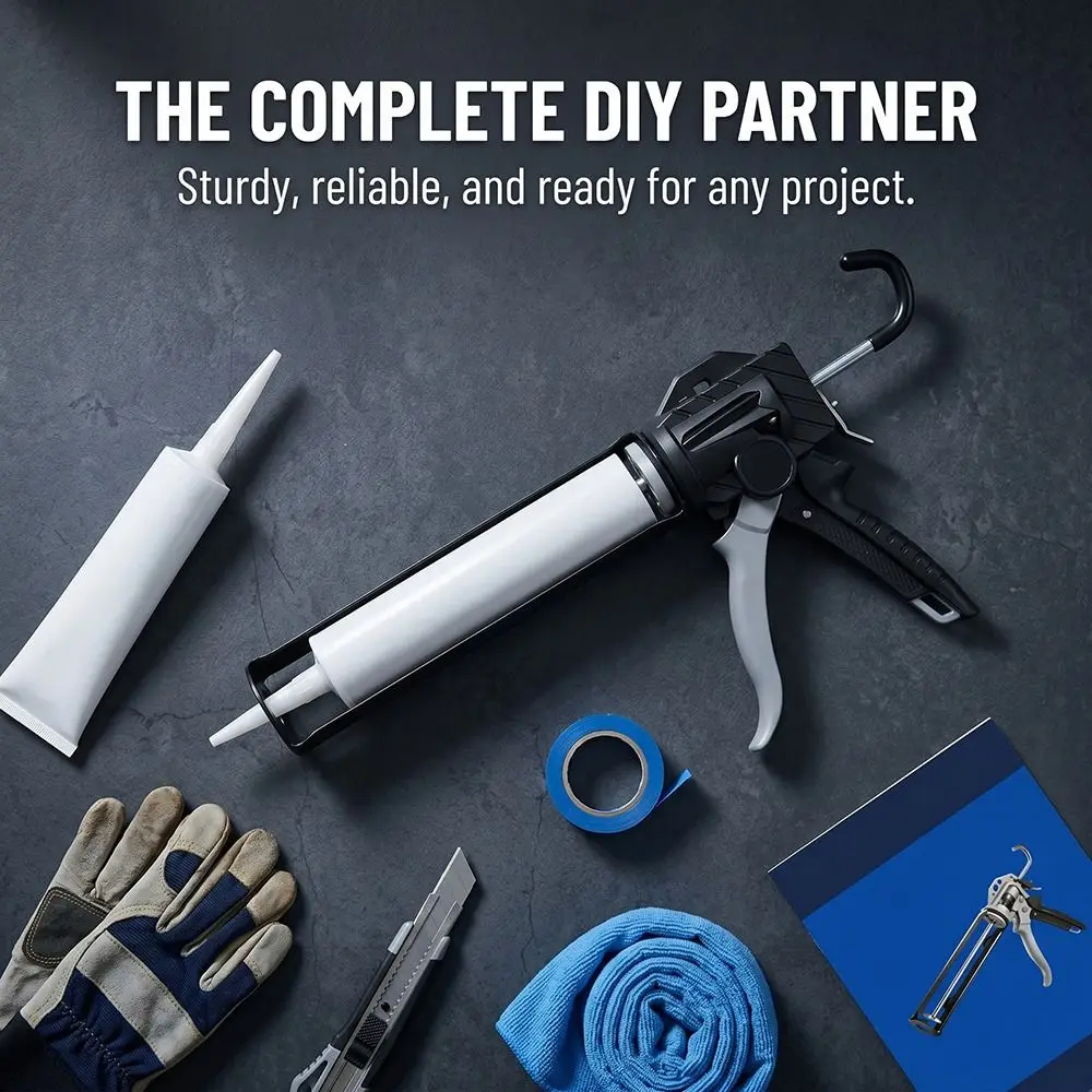 Labor-Saving Caulking Tool Rotating Multi-function Cordless Caulk Tool Beauty Seam Anti-drip Seal Sealant Tool