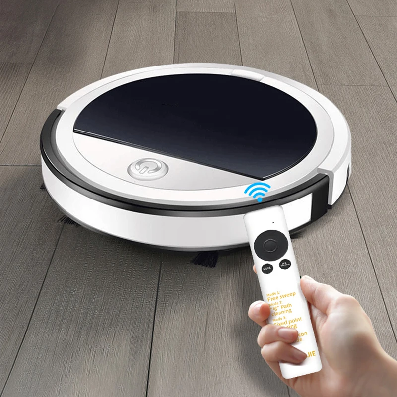 Household Rechargeable Smart Auto Floor Sweep Mop Machine With Water Tank Wireless RC Robot Vacuum Cleaner