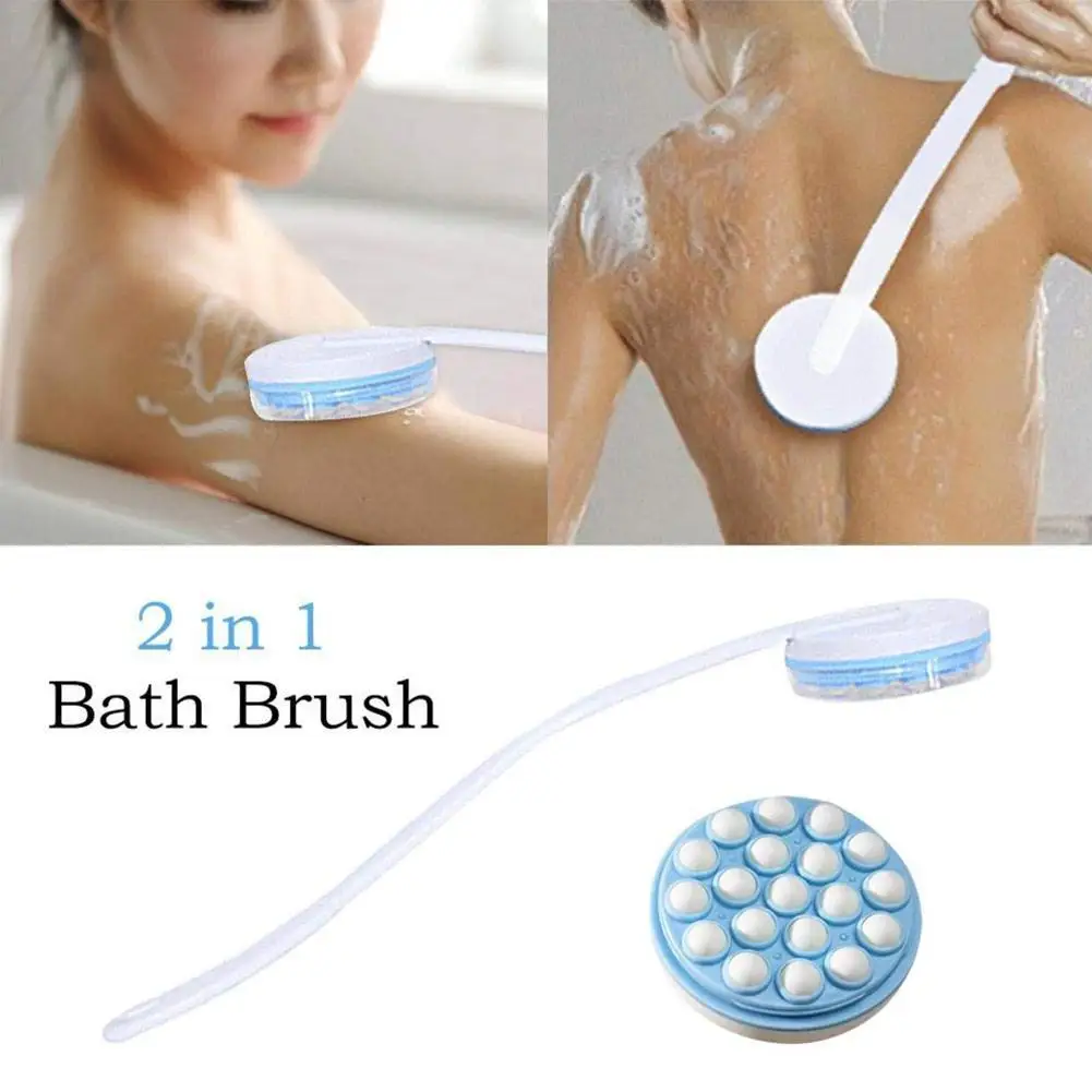 

Long Handled Lotion Oil Cream Applicator Head Body Shower Tools Bath Rubbing Back Massager Brush Leg Brush Bath Scrub Suppl I1U6