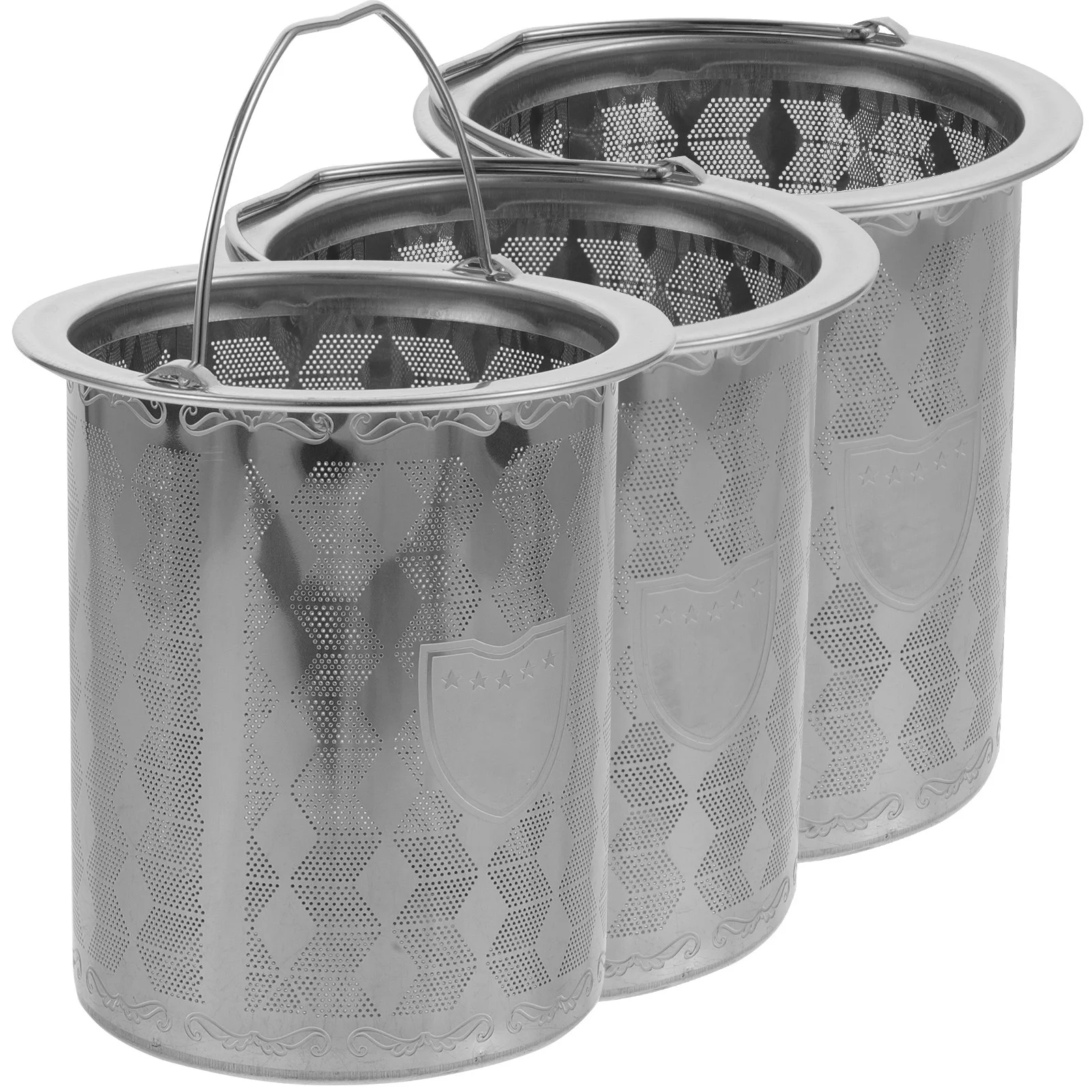 

3 Pcs Teapot Mesh Insert Stainless Strainer Fine Infuser Strainers Filter Loose Making Accessories Maker