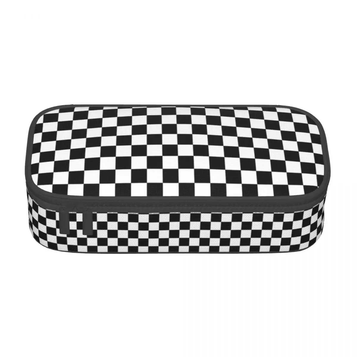 Imagem -02 - Cute Checkerboard Pencil Cases Grande Capacidade Checkmate Chessboard Pencil Box Material Escolar para Menina e Menino Personalizado