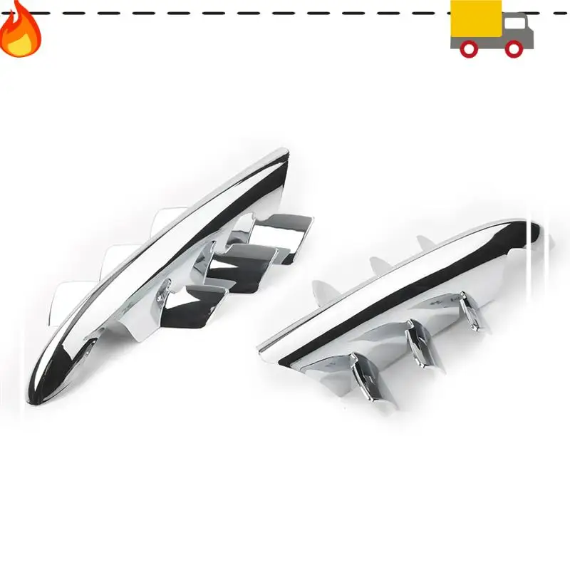 

1Pair Motorcycle Fairing Premier Shark Gills Set Chrome ABS For Honda Goldwing GL1800 2001-2011