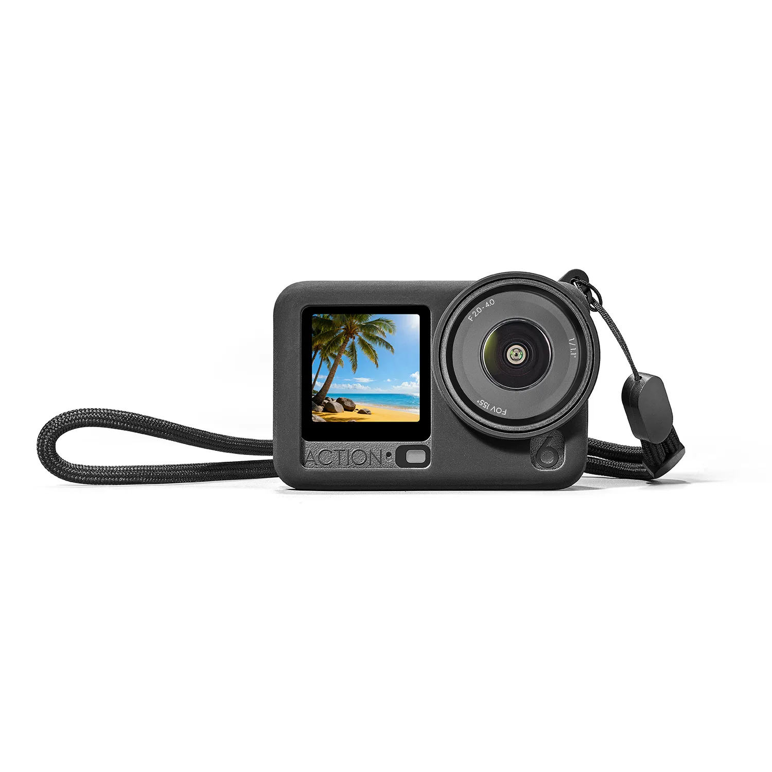 

Suitable for DJI Osmo Action 6 silicone protective case, anti-drop and shock-resistant whole body soft case