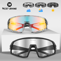 WEST BIKING Photochromic Cycling Sunglasses UV Protection Windproof Goggles Glasses Men Women MTB Road Bike Hiking Sport Eyewear