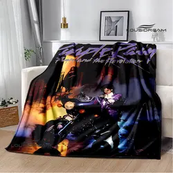 Singer Prince Purple Rain blanket coperta di flanella coperta morbida e confortevole coperta da viaggio per la casa regalo di compleanno