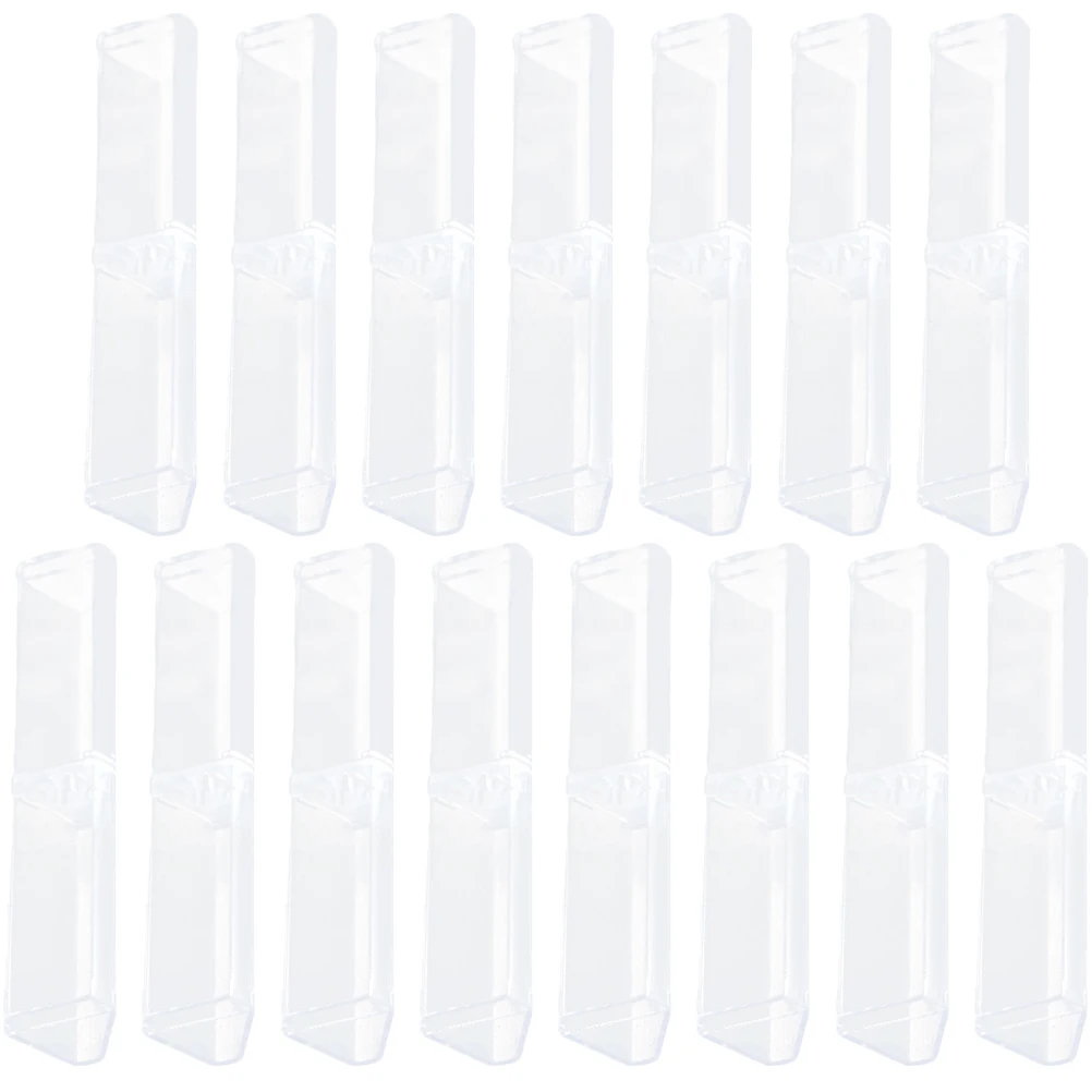 

15Pcs Pen Display Storage Case Simple And Practical Pen Containers Transparent Pen Boxes Family Friends Children Students Lovers