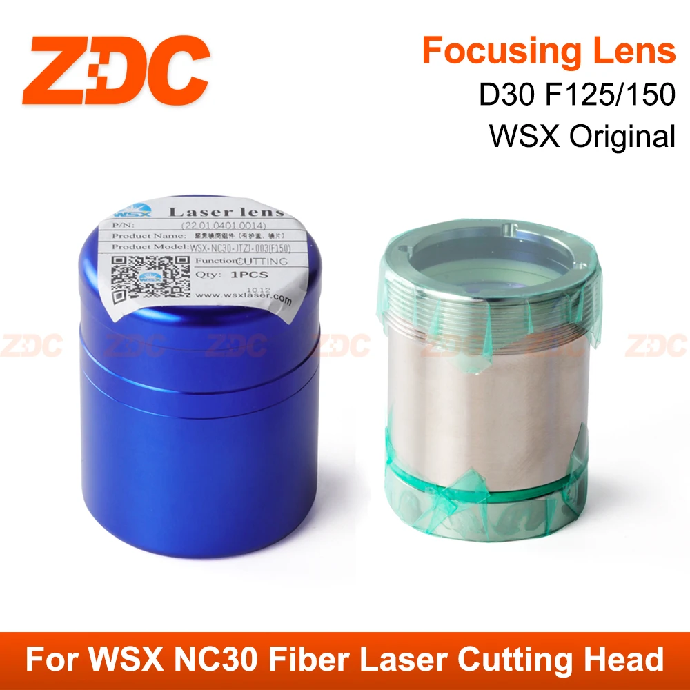 Imagem -05 - Zdc Wsx Original Colimador Focando Lente D30 F100 125 150 mm Lente do Laser com Suporte para Wsx Nc30 Fibra Cabeça de Corte a Laser