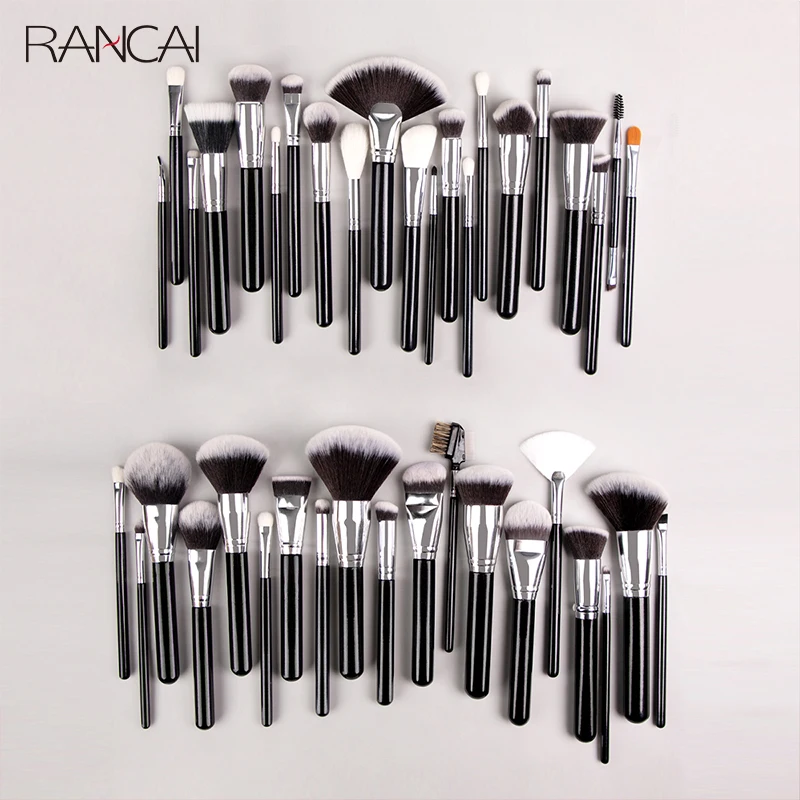 RANCAI Makeup Brush More Kabuki Foundation Brush for Liquid Cream Powder Contour Buffing Blending Concealer Face Cosmetic Brush